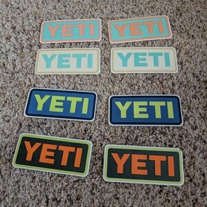 YETI Multicolor Logo Sticker Collection